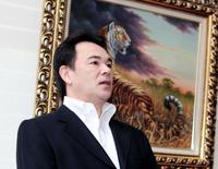 合同コーチ会議を終え報道陣の質問に答える和田監督(撮影・山口 登)