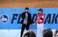 　ＦＣ大阪トークショーに参加した糸井嘉男氏（左）と藤井秀悟氏