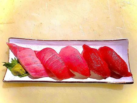 　「甲子園　キッチンカー祭」に出品される「ａｔ鮪」の鮪寿司