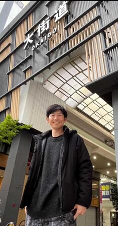 　独立リーグ・愛媛で野手コーチを担う田上健一と会った（撮影は筆者）