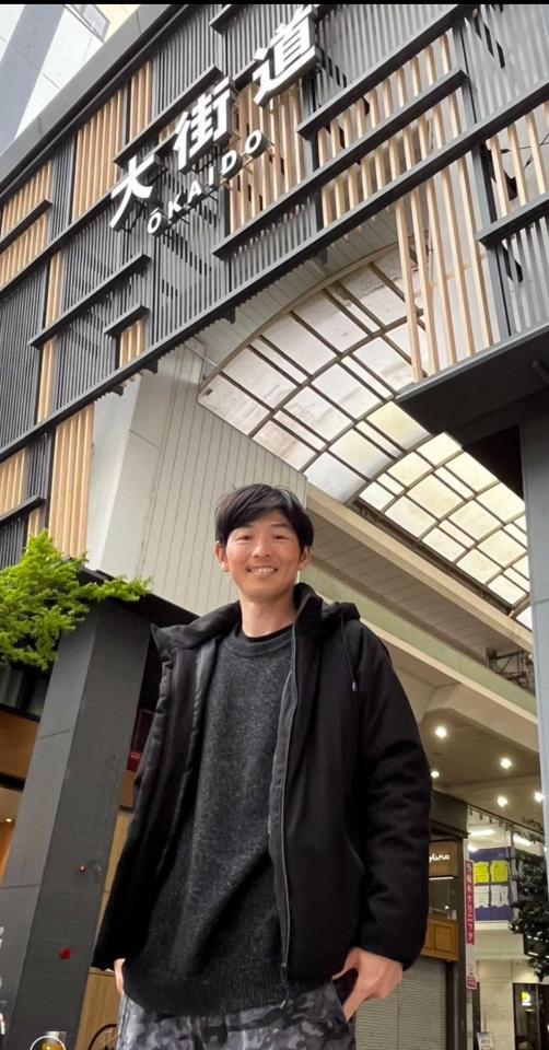 　独立リーグ・愛媛で野手コーチを担う田上健一と会った（撮影は筆者）