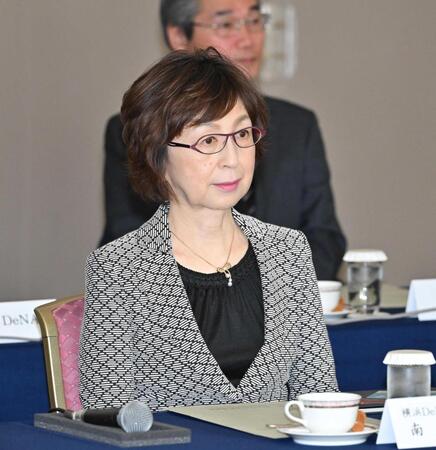 　プロ野球オーナー会議に臨むＤｅＮＡ・南場オーナー＝１１月１９日