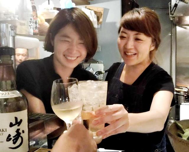 chonさん(左)と店主meeさんの名コンビ