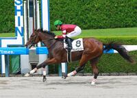 　新馬戦を快勝したウェイニースー（撮影・石湯恒介）