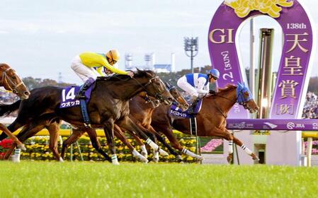 　ダイワスカーレット（右）とウオッカ（左）が鼻差の死闘を演じた０８年天皇賞・秋