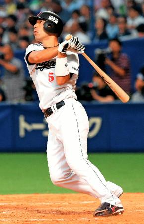 　３回、和田は２８試合ぶりに中越え１４号ソロを放つ