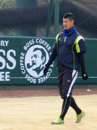 　移籍後、初めて川崎市のジャイアンツ球場で調整する大竹