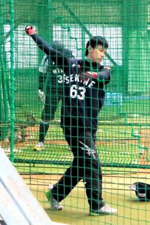　１４年ぶりに高卒ルーキーで１軍キャンプに抜てきされた関根