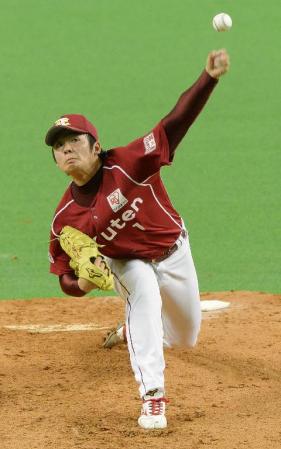 　日本ハム戦に先発した楽天・松井裕＝札幌ドーム