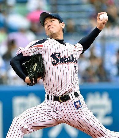 　６回３失点で３勝目を挙げたヤクルト・八木＝神宮