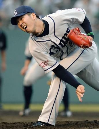 　中日戦に先発した西武・十亀＝浜松