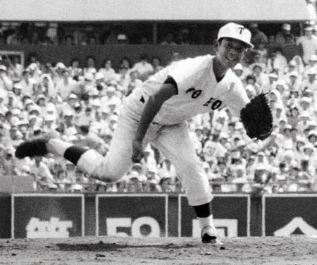 　“元祖バンビ”の坂本＝１９７７年８月２０日、甲子園