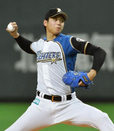 　完封で11勝目を挙げた日本ハム・大谷＝札幌ドーム