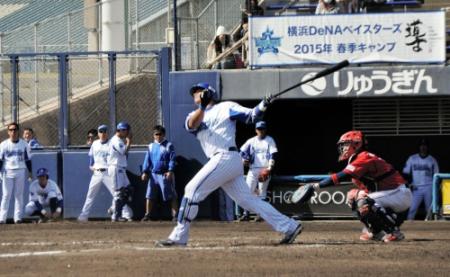 ＤｅＮＡのロペスは韓国・起亜との練習試合で四回にソロ