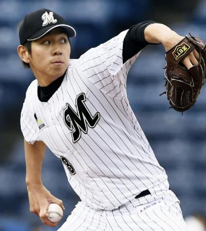 　ソフトバンク戦に先発し、５回を無安打無失点と好投したロッテのイ・デウン＝ＱＶＣ