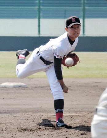 　７回１／３無失点で２年連続１６度目の優勝に貢献した広陵のエース・肥後