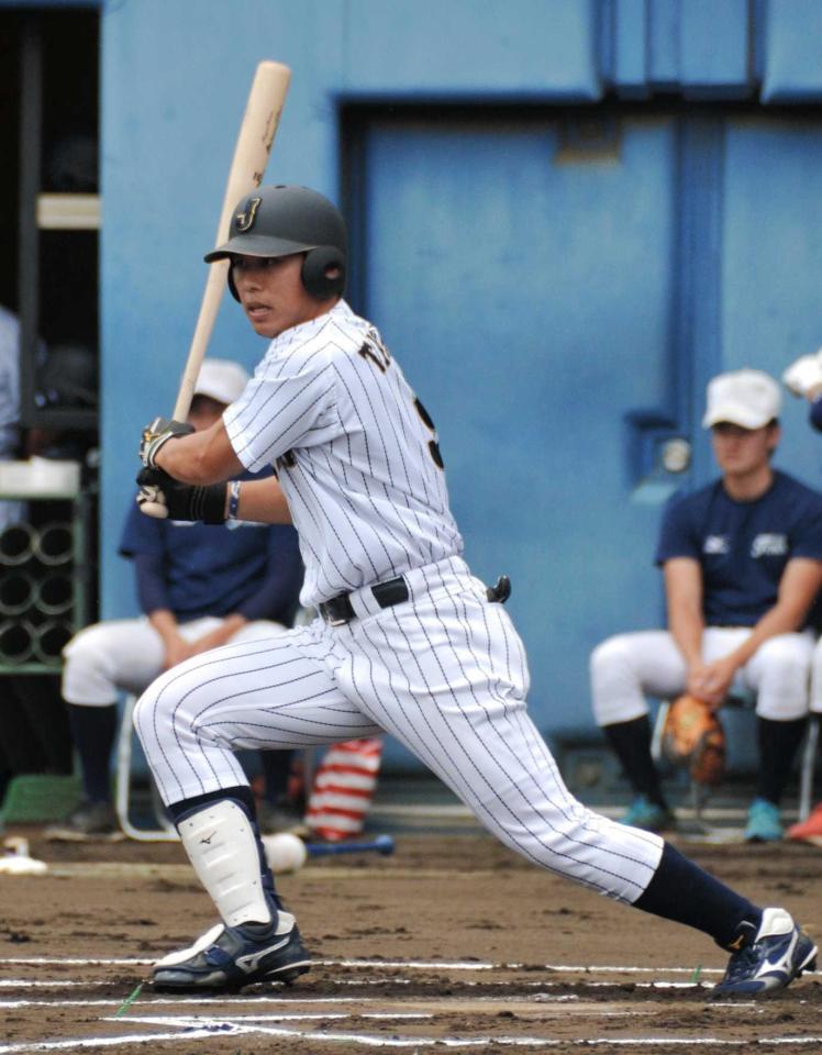 　２安打を含む４出塁で存在感を示した大学日本代表・高山