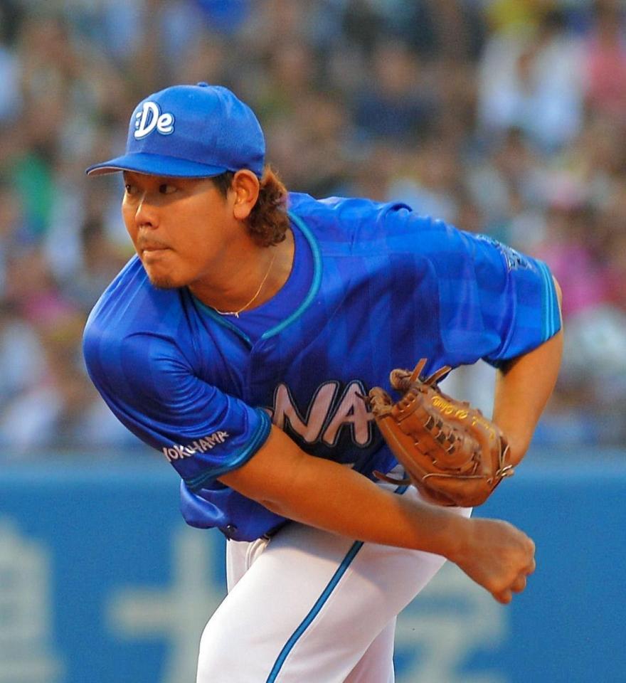 ヤクルト戦に先発したＤｅＮＡ・山口＝神宮球場（撮影・堀内翔）
