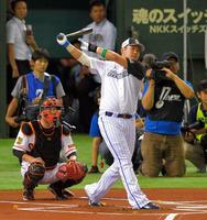 ホームランダービーに登場したＤｅＮＡ・筒香＝東京ドーム（撮影・堀内翔）