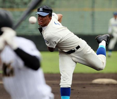４安打１０三振で完封勝利を挙げた呉・野村＝コカ・コーラウエスト（撮影・北村雅宏）