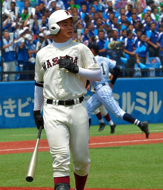 早実・清宮、決勝第１打席は一直