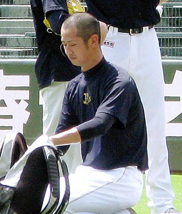 投手練習に参加した吉田一