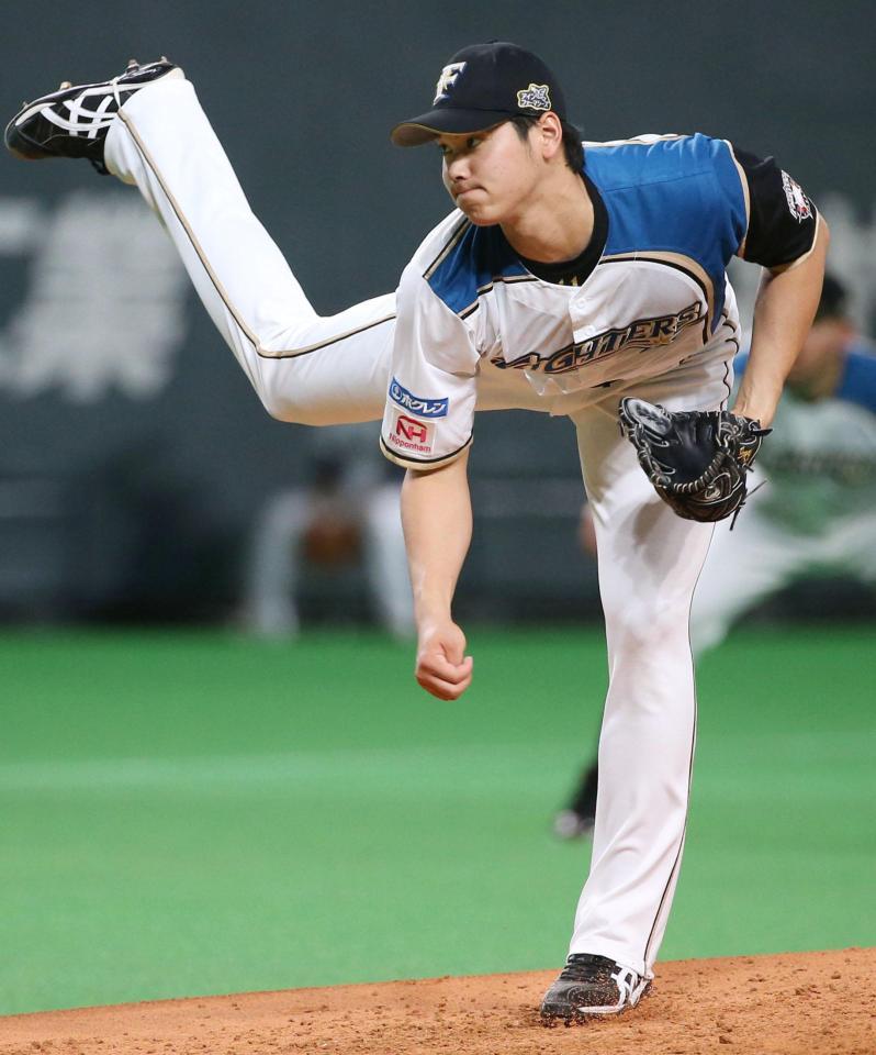 　西武戦に先発し、13勝目を挙げた日本ハム・大谷＝札幌ドーム