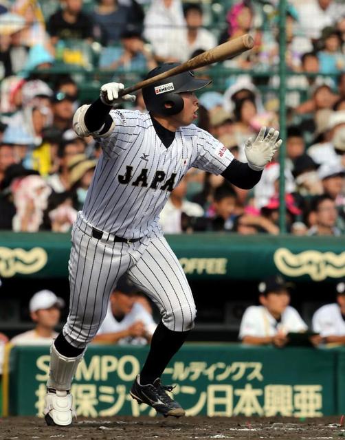 野球Ｕ１８勝俣　打撃光るチーム三冠王