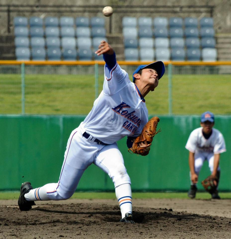 ９回３失点で堀に投げ勝った広島国際学院のエース・森山