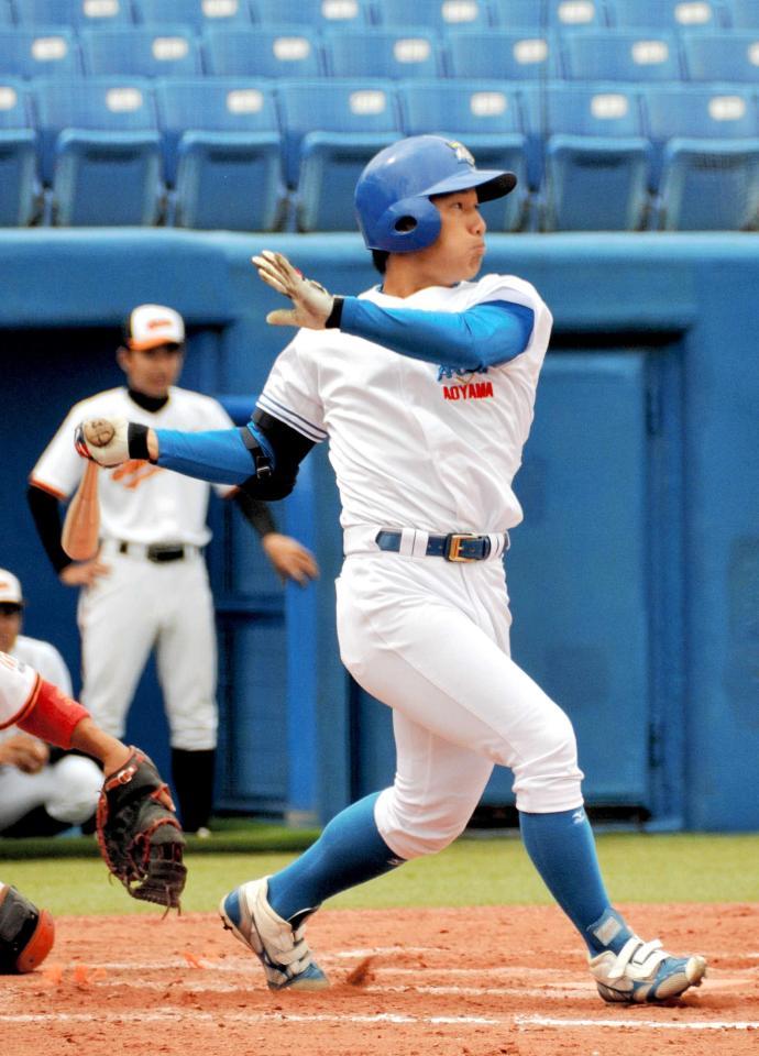 　オリックスがドラフト１位候補に挙げる青学大・吉田