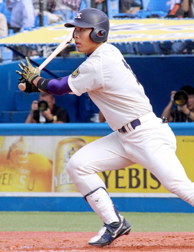 　ヤクルトが１位指名を決めた明大・高山