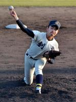 中国大会１回戦で４失点完投した創志学園・高田