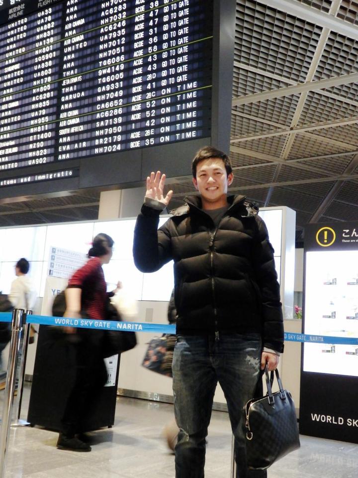 語学留学とトレーニングのため渡米した山崎康