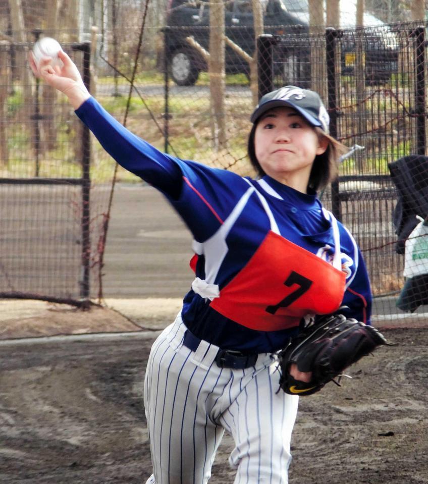 　侍ジャパン女子代表選考に参加した吉田えり