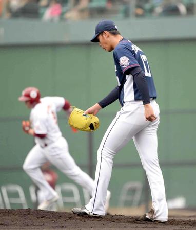 １回、ゴームズに２ランを被弾した高橋光