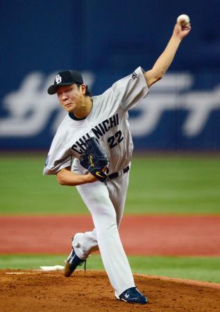 　阪神戦に先発した中日・大野＝京セラドーム