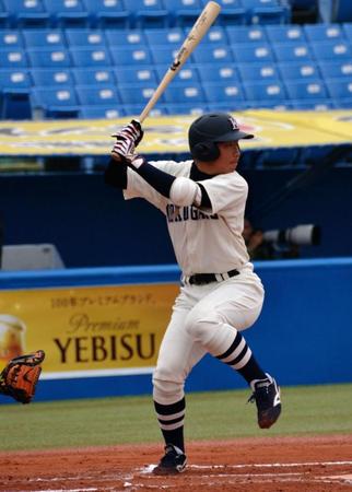 　リーグ戦初スタメンで２安打３打点と活躍した国学院大・伊藤雅