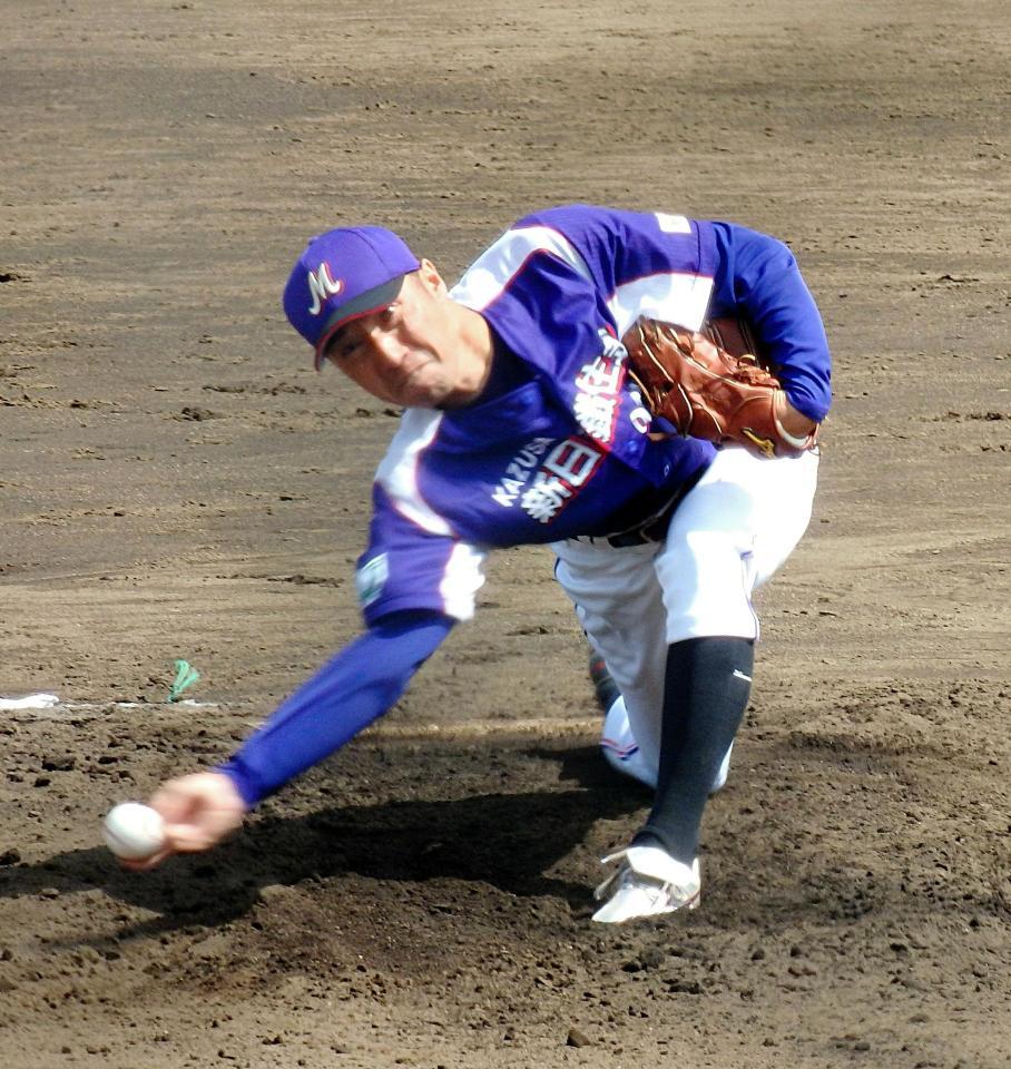 ６回無失点の好投で、２年ぶりの都市対抗野球本戦出場を決めた新日鉄住金かずさマジック・渡辺