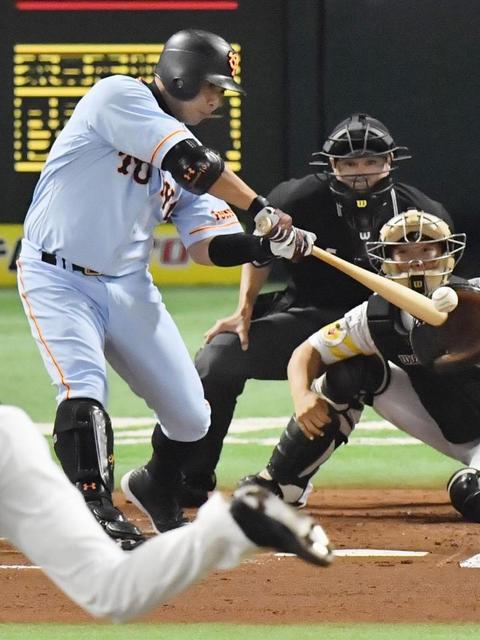 巨人 阿部が先制適時打 4試合連続打点
