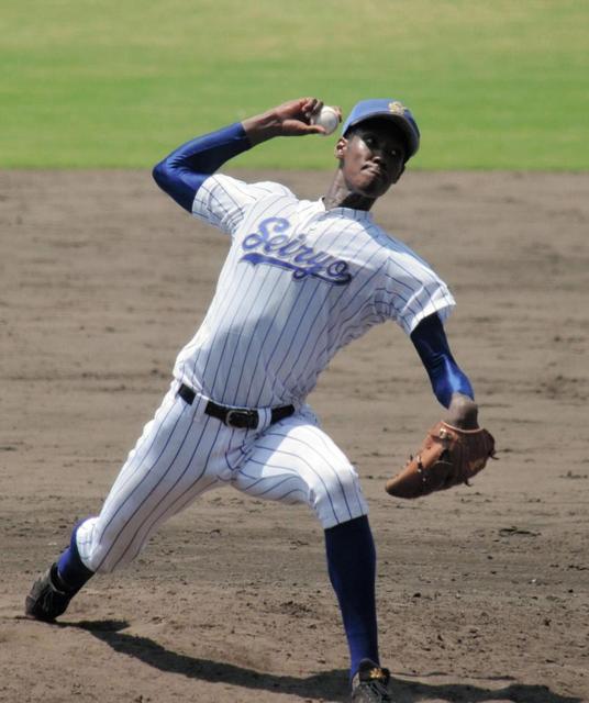 プロ注目１９６センチ右腕、アドゥワが３安打完投　松山聖陵が第１シード下す