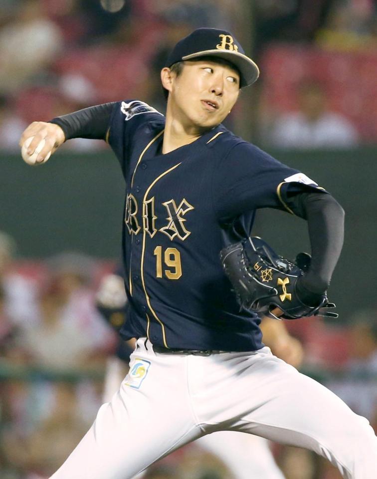 　７回無失点で５勝目を挙げたオリックス・金子＝コボスタ宮城