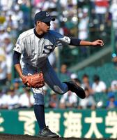 先発した広島新庄・堀＝甲子園（撮影・堀内翔）