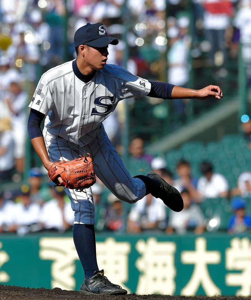 先発した広島新庄・堀＝甲子園（撮影・堀内翔）