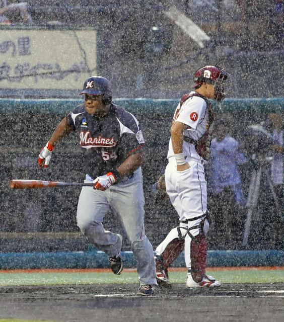 ロッテ・平沢、地元初登場お披露目お預け　降雨ノーゲームで