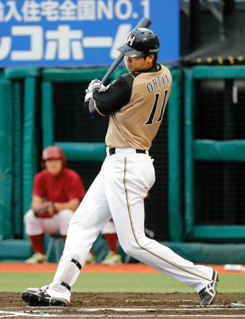 　６回、大谷がこの試合２本目の２ランを中越えに放つ