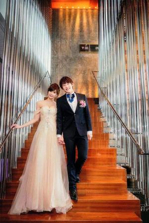 昨年１２月２５日に台北市内で許さんと結婚式を挙げたチェン