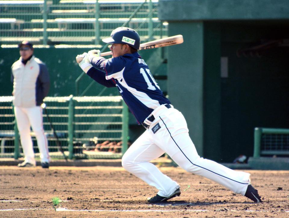 　韓国ハンファとの練習試合に「５番ＤＨ」で先発出場した森