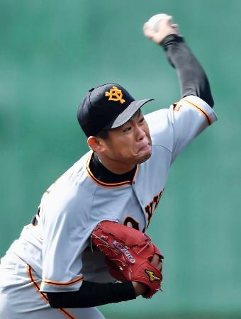 中４-３巨（８日） 巨人・田口、５回１失点の好投