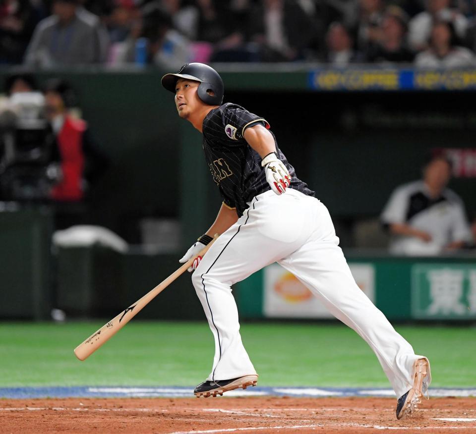侍ｊ 中田が勝ち越しのソロ本塁打 菅野が一生懸命投げてくれた 野球 デイリースポーツ Online