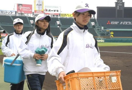 不来方の女子マネ　甲子園練習初参加の感動「一生記憶に残る時間」